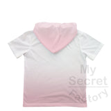 Ombre Toddler-Youth Hoodie T-Shirt Short Sleeve