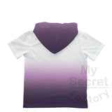 Ombre Toddler-Youth Hoodie T-Shirt Short Sleeve