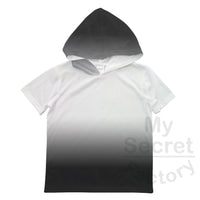 Ombre Toddler-Youth Hoodie T-Shirt Short Sleeve