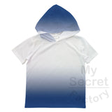 Ombre Toddler-Youth Hoodie T-Shirt Short Sleeve