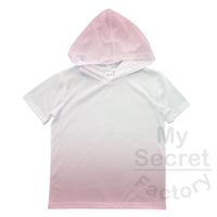 Ombre Toddler-Youth Hoodie T-Shirt Short Sleeve