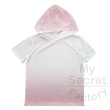 Ombre Toddler-Youth Hoodie T-Shirt Short Sleeve