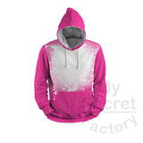 Plus Size Faux Bleach French Terry Hoodie