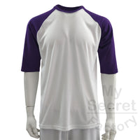 Raglan Cotton Feel Polyester T-shirt, Middle Sleeves