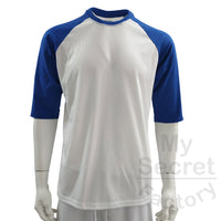 Raglan Cotton Feel Polyester T-shirt, Middle Sleeves