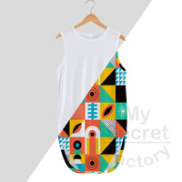 Tank Top Men's Long Oversized