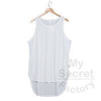 Men High Low Tank