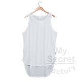 Men High Low Tank