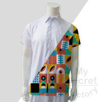 Buttoned Woven Shirt - All Over print