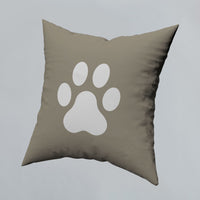 Pillow Cover Paw Photos Print One Side With Zipper