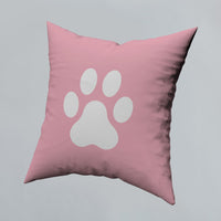 Pillow Cover Paw Photos Print One Side With Zipper