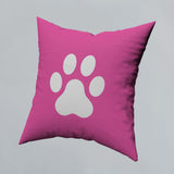 Pillow Cover Paw Photos Print One Side With Zipper