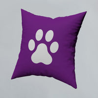 Pillow Cover Paw Photos Print One Side With Zipper