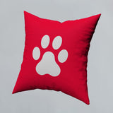 Pillow Cover Paw Photos Print One Side With Zipper