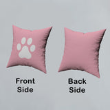 Pillow Cover Paw Photos Print One Side With Zipper