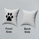 Pillow Cover Paw Photos Print One Side With Zipper