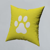 Pillow Cover Paw Photos Print One Side With Zipper