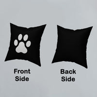 Pillow Cover Paw Photos Print One Side With Zipper