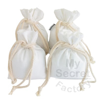 Pack of 4 Small Drawstring Canvas Bags 15cm x 20cm Sublimation Blank