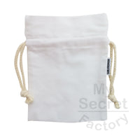 Pack of 4 Small Drawstring Canvas Bags 15cm x 20cm Sublimation Blank