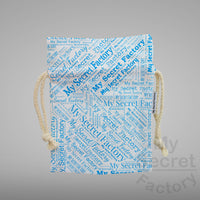 Pack of 4 Small Drawstring Canvas Bags 15cm x 20cm Sublimation Blank