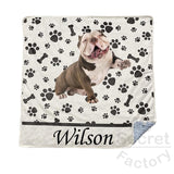 Pet Blanket, 3 Layers With One Side Customize Print, 77x77cm