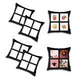 Photo 4 Collage Cushion Cover with Zipper Woven Fabric