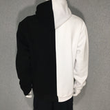 They Black & White Hoodie All Over Print on White Parts