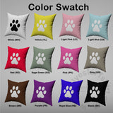 Pillow Cover Paw Photos Print One Side With Zipper