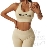 Halter Neck Yoga Bra Running Sports Outside Wear Fitness Top Women